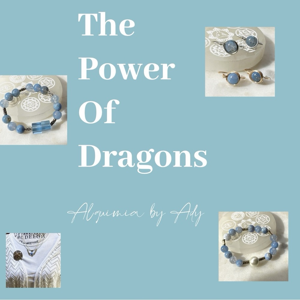 Dragon vein agate beaded bracelet/the power of the dragon - Picture 2 of 9